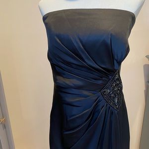 White House Black Market Strapless Black Dress